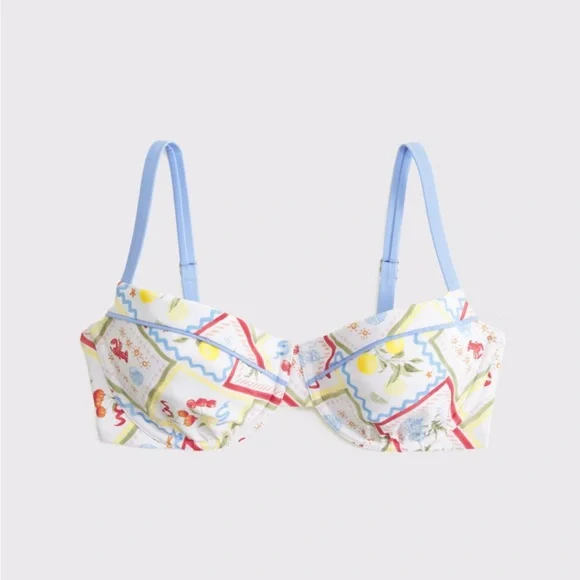 Abercrombie & Fitch Curve Love Balconette Bikini top - Size M - Picture 1 of 5